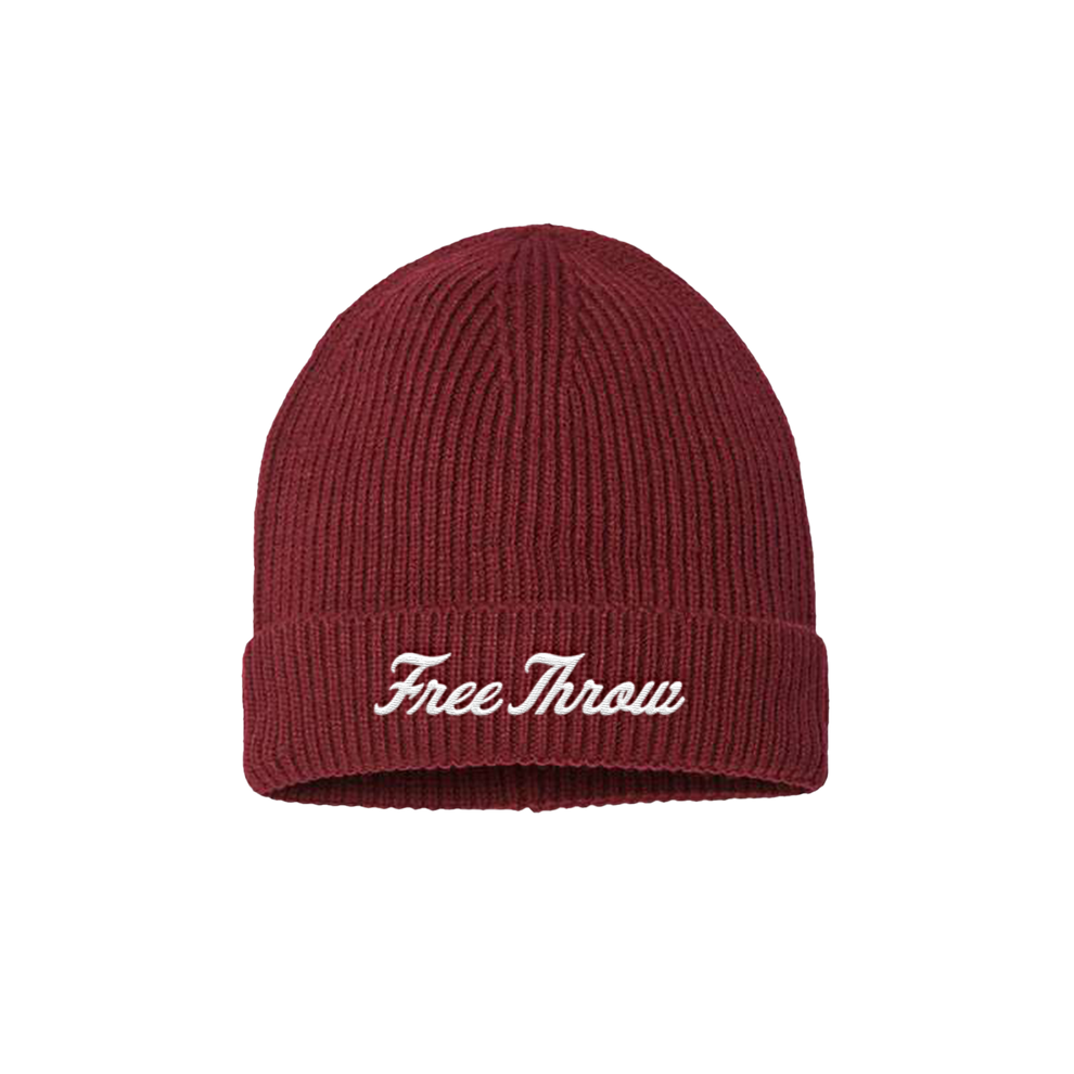 SCRIPT Beanie (Burgundy) – Free Throw display picture 3