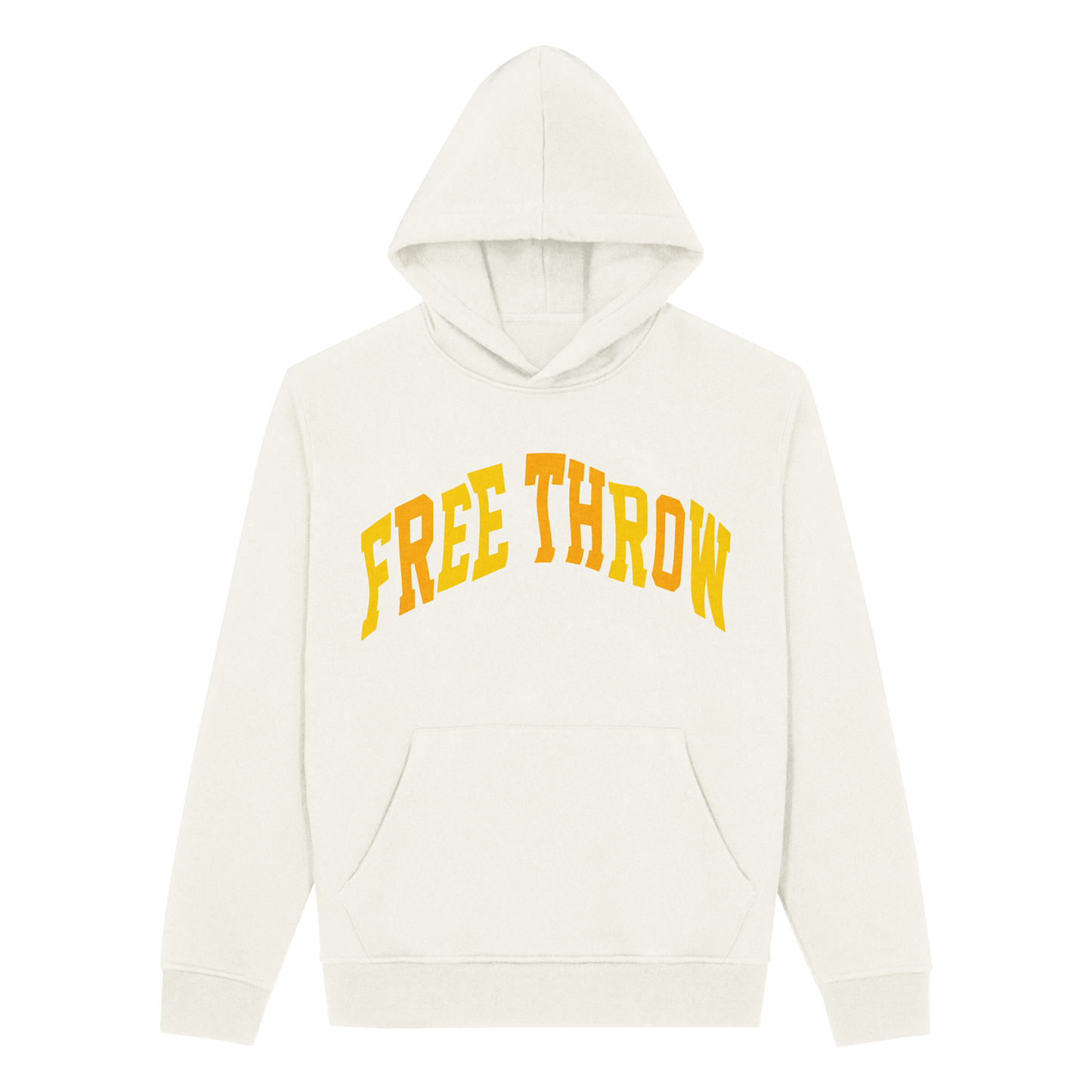 Cream Wavy Logo Hoodie